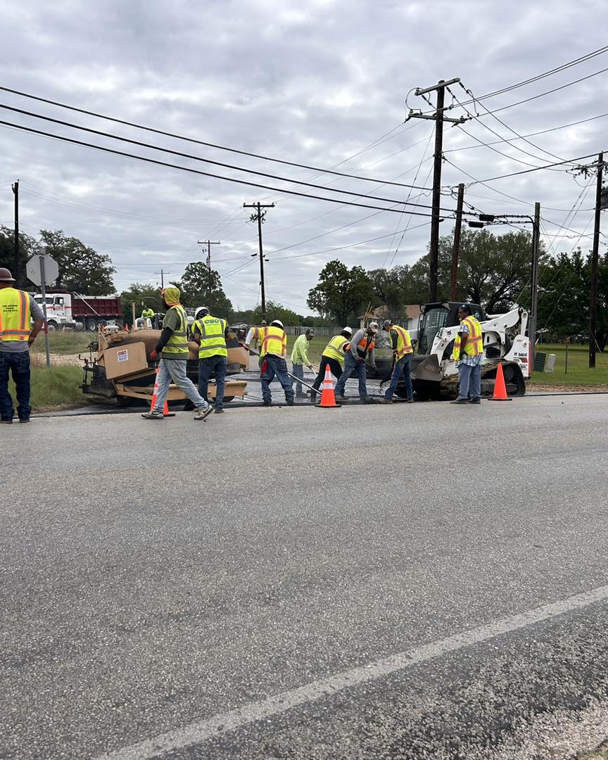 Asphalt paving road repair